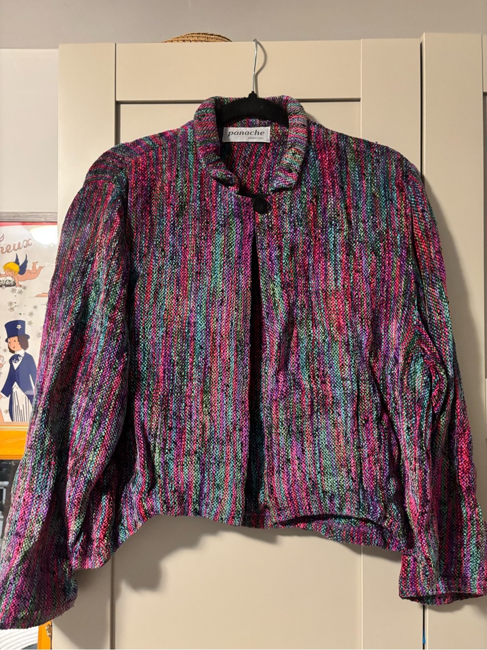 Vintage Panache hand woven top- S/M